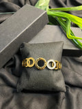 PREMIUM BLACK CIRCLE GOLDE  BRACELET