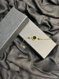 BLACK CIRCLE GOLDEN BRACELET