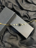 BLACK FLOWER GOLDEN BRACELET