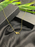 A ALPHABET HEART PENDANT