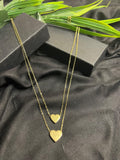 ELEGANT DOUBLE HEART PENDANT