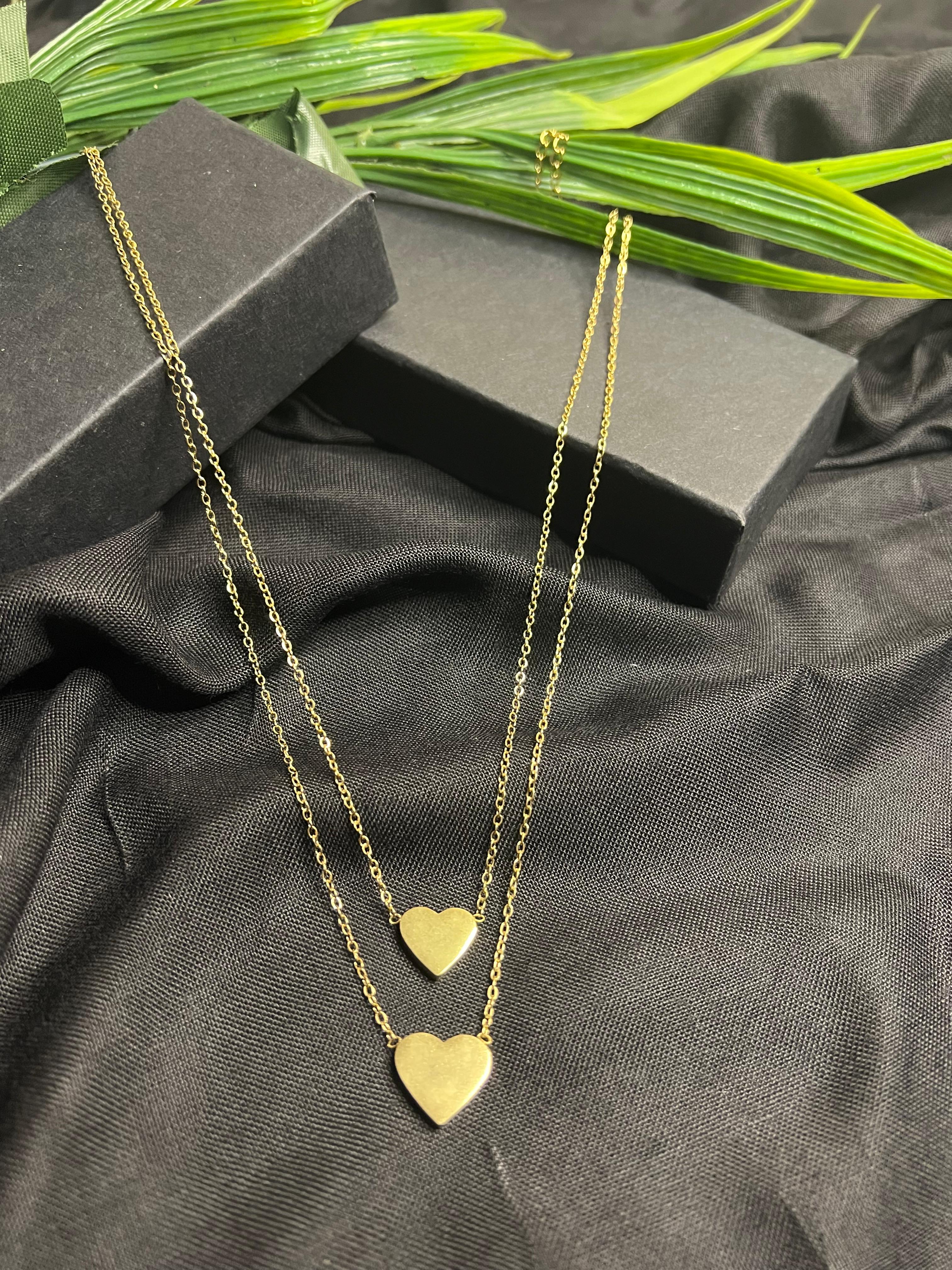 ELEGANT DOUBLE HEART PENDANT