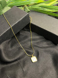 ELEGANT WHITE STONE PENDANT