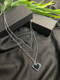 BLACK HEART PENDANT